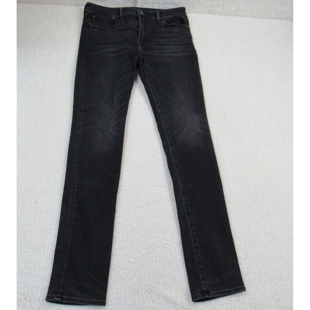 American Eagle Jeans Mens 33x30 (33x35) Next Level Flex Black Denim Slim Fit